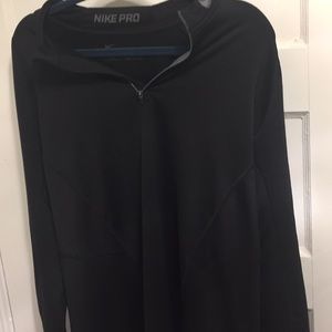Nike pro black athletic pullover